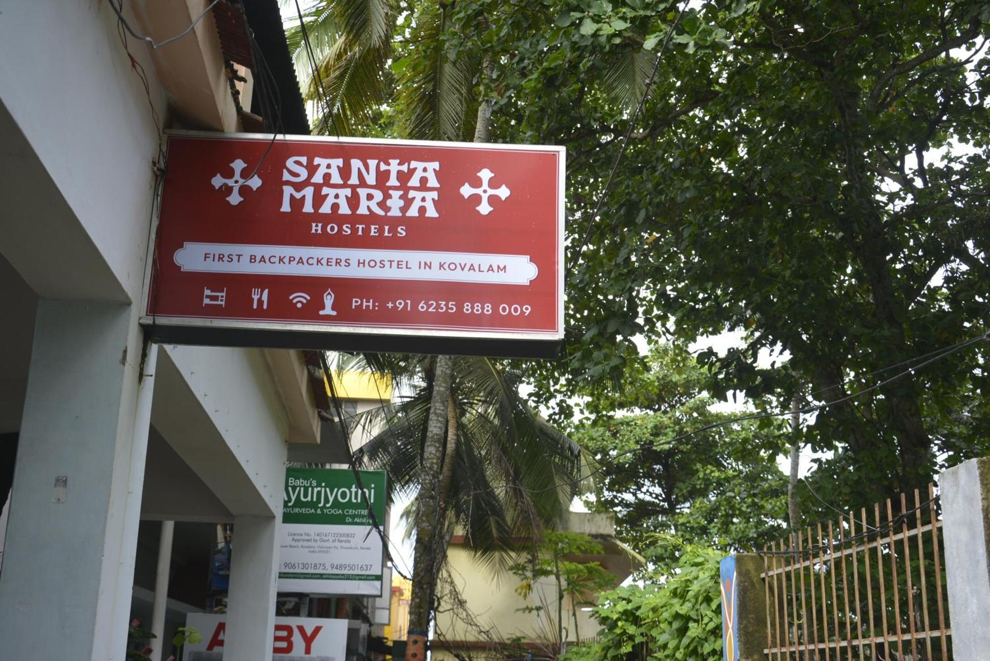 Santa Maria Hostel Kovalam Ngoại thất bức ảnh