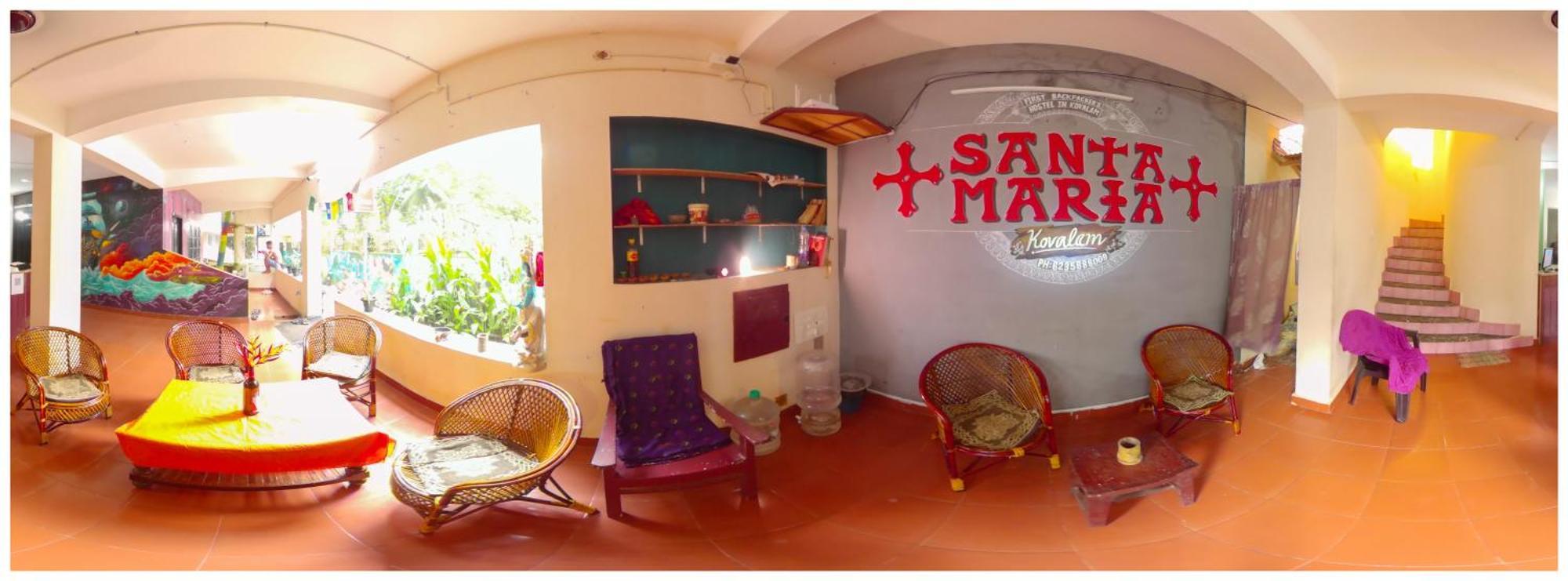 Santa Maria Hostel Kovalam Ngoại thất bức ảnh